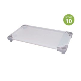ABC Compact Stacking Bed Grey Set of 10