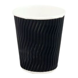 Paper Coffee Cup Cool Wave Double Wall Black 8 Oz  Ctn 500