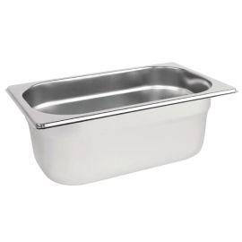 Vogue Stainless Steel Gastronorm 1/4 - 100mm deep Tray