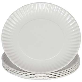 Paper Plates Uncoated 230mm/9" Pk50