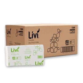 Livi Multifold Hand Towel 7200 1Ply 4000 sheets