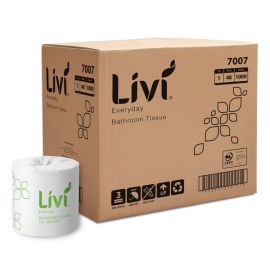 Livi Toilet Tissue 7007 Roll 1000 sheets 1ply ctn 48