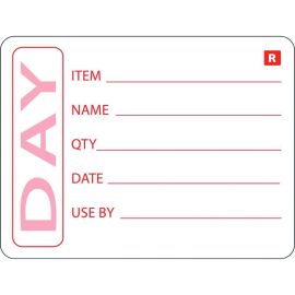Vogue Prepped Food Removable Labels