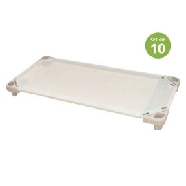 ABC Stacking Bed Beige Set of 10