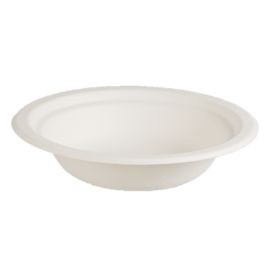 Natural Fibre Bowl Round White 175X35Mm  Ctn 500