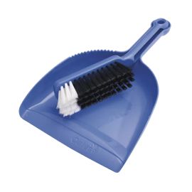 Oates Dustpan & Brush Set Blue
