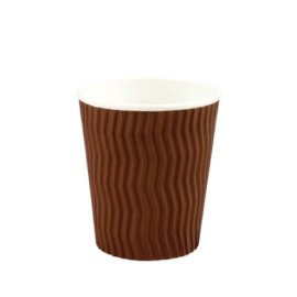 Coffee Cup Cool Wave Double Wall Brown 8oz  Ctn 500