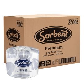 Sorbent Toilet Tissue Premium 300 sheets 2ply ctn48