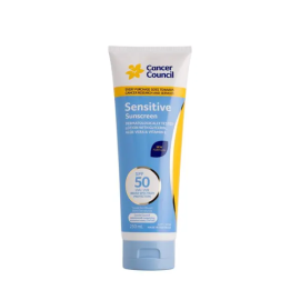Cancer Council Sensitive Sunscreen SP50+ 250ml Tube