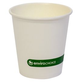 Paper Cup Dispensable Compostable Lined  White 6 Oz Ctn 1000