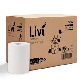 Livi Hand Towel Roll 100m 1202 Essentials ctn16