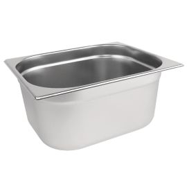 Vogue Stainless Steel Gastronorm 1/2 - 100mm deep Tray