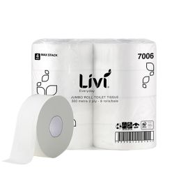 Livi Jumbo Toilet Tissue 7006 2Ply Roll Ctn 8
