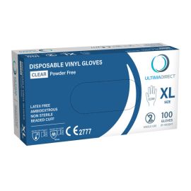 Vinyl Gloves Clear Extra Large P/F Box 100