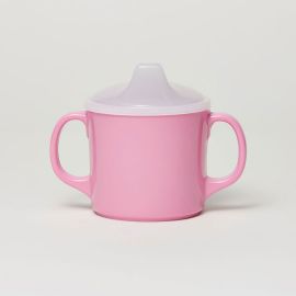 Melamine Non-Slide Sippy Cup with Lid Pastel Set of 6