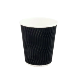 Coffee Cup Cool Wave Double Wall Black 8 Oz  Ctn 500