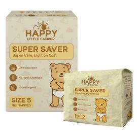 Happy Little Camper Nappies Walker Size 5 Ctn100