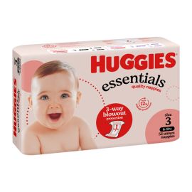 Huggies Essentials Nappies Crawler No.3 6-11kg ctn 208