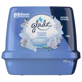 Glade Solid Gel Air Freshener Clean Linen Pk3