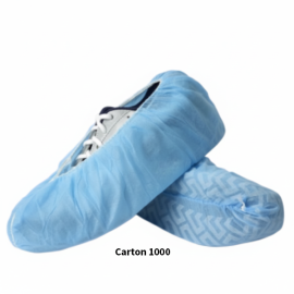Shoe Covers Blue Non Slip Sole Ctn 1000