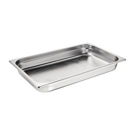 Vogue Stainless Steel Perforated 1/1 Gastronorm Trays 65mm D