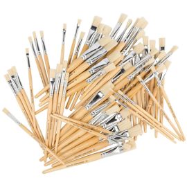 Paint Brush Flat Bristle #579 Assorted Pk60