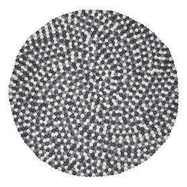 Stormy Bubble Felt Ball Rug 1 m