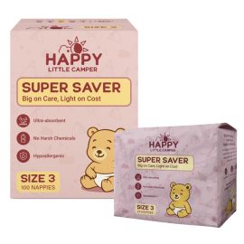 Happy Little Camper Nappies Crawler Size 3 Ctn100