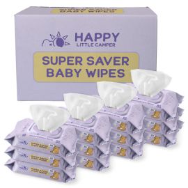 Happy Little Camper Super Saver Baby Wipes Ctn 12 x Pk80