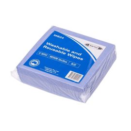 Raytex Viscose Wipes Blue 38x38cm Pk12