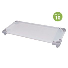 ABC Stacking Bed Grey Set of 10