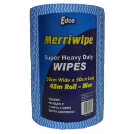 Merriwipe Super Heavy Duty Roll Blue 50x30cm