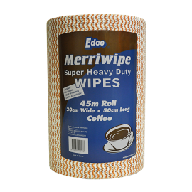 Merriwipe Super Heavy Duty Roll Coffee 50x30cm
