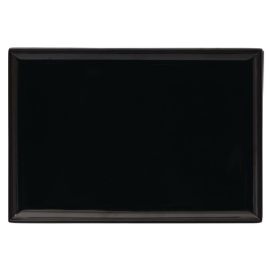 Rectangle Melamine Buffet Platters 240 x 350mm Black